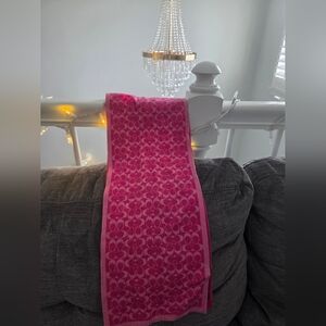 Authentic Coach Pink Patterned Scarf
